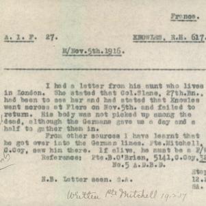 Soldier packet page