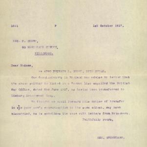 Soldier packet page
