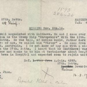 Soldier packet page