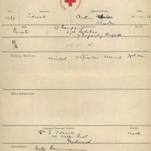 Soldier packet page