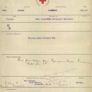 Soldier packet page