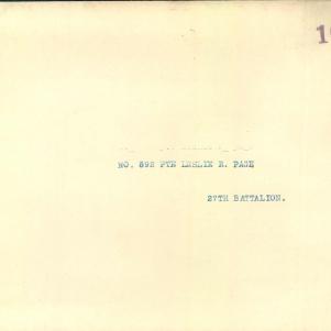 Soldier packet page