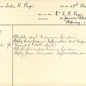 Soldier packet page