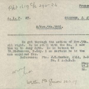 Soldier packet page