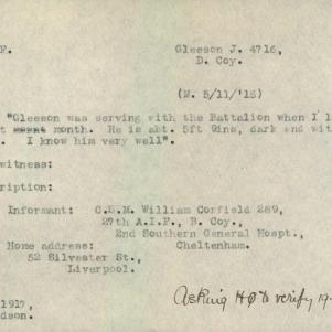 Soldier packet page