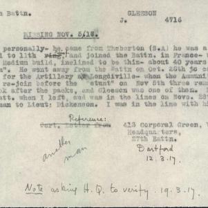Soldier packet page