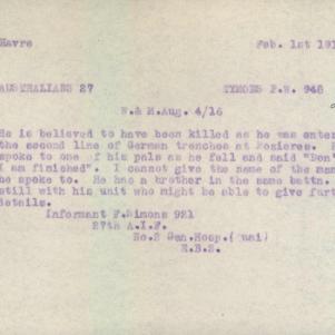 Soldier packet page