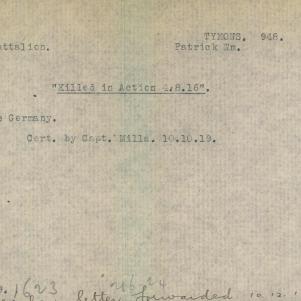 Soldier packet page