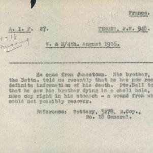 Soldier packet page