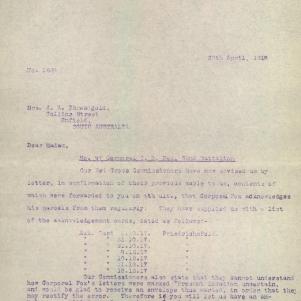 Soldier packet page