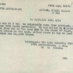 Soldier packet page