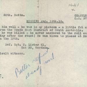 Soldier packet page