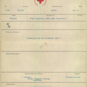 Soldier packet page