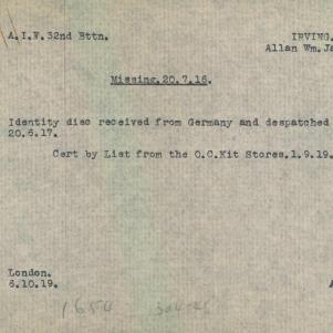 Soldier packet page