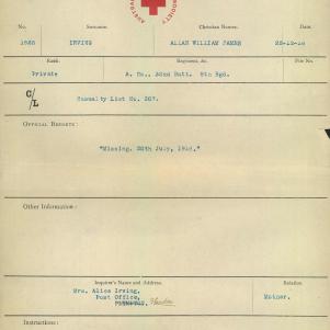 Soldier packet page