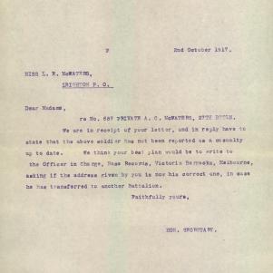 Soldier packet page