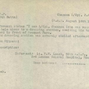 Soldier packet page