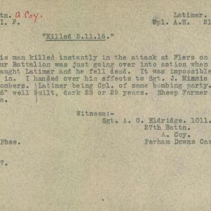 Soldier packet page