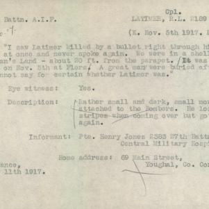 Soldier packet page