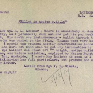 Soldier packet page