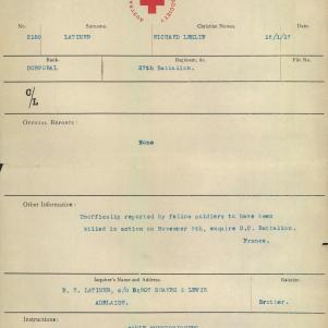 Soldier packet page