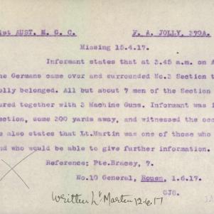 Soldier packet page