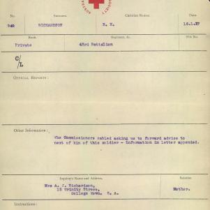 Soldier packet page