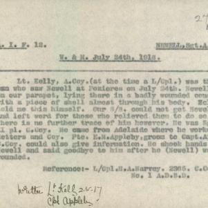 Soldier packet page
