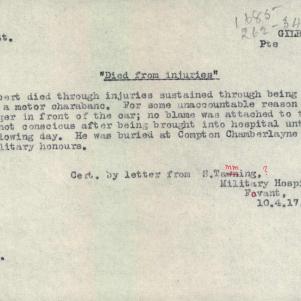 Soldier packet page