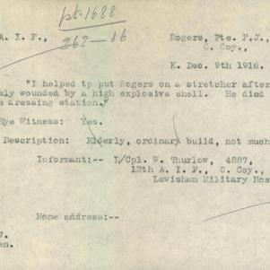 Soldier packet page
