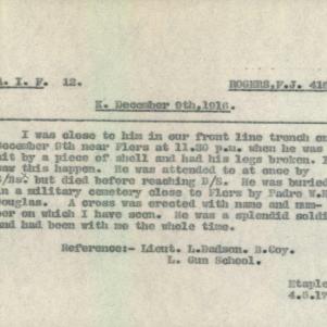 Soldier packet page