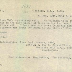 Soldier packet page