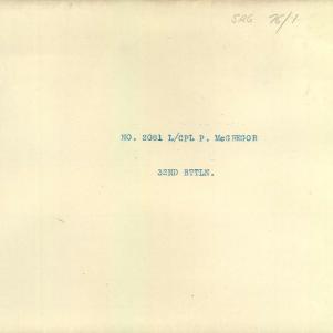 Soldier packet page