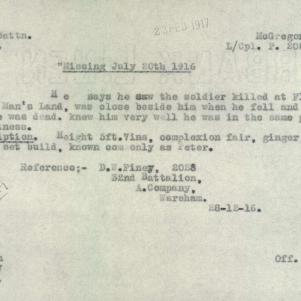 Soldier packet page