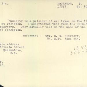 Soldier packet page