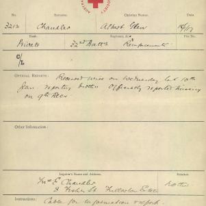 Soldier packet page