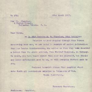 Soldier packet page
