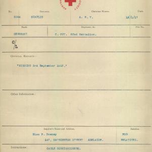 Soldier packet page