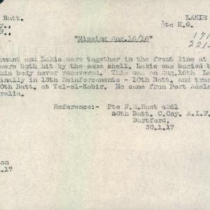 Soldier packet page
