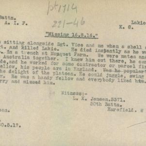 Soldier packet page