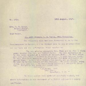 Soldier packet page