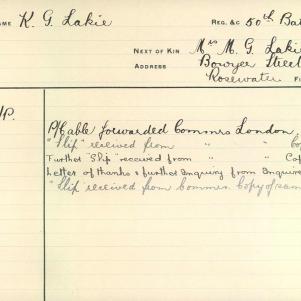 Soldier packet page