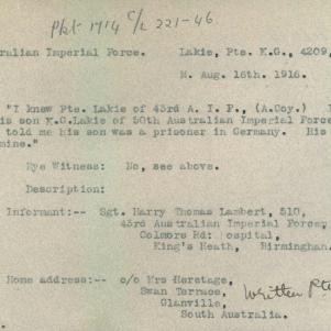 Soldier packet page