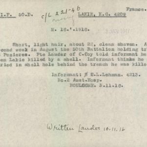 Soldier packet page