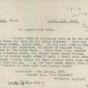 Soldier packet page