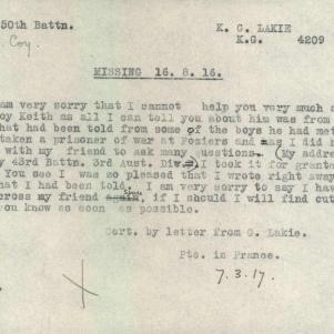 Soldier packet page