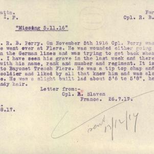 Soldier packet page