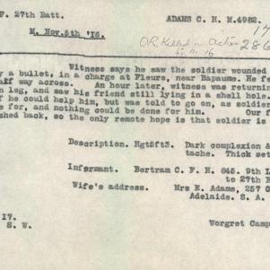 Soldier packet page
