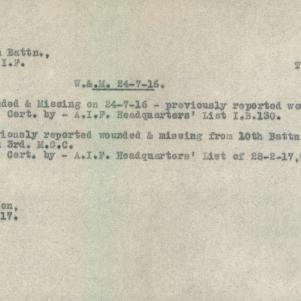 Soldier packet page