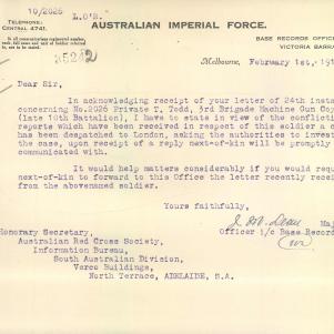 Soldier packet page